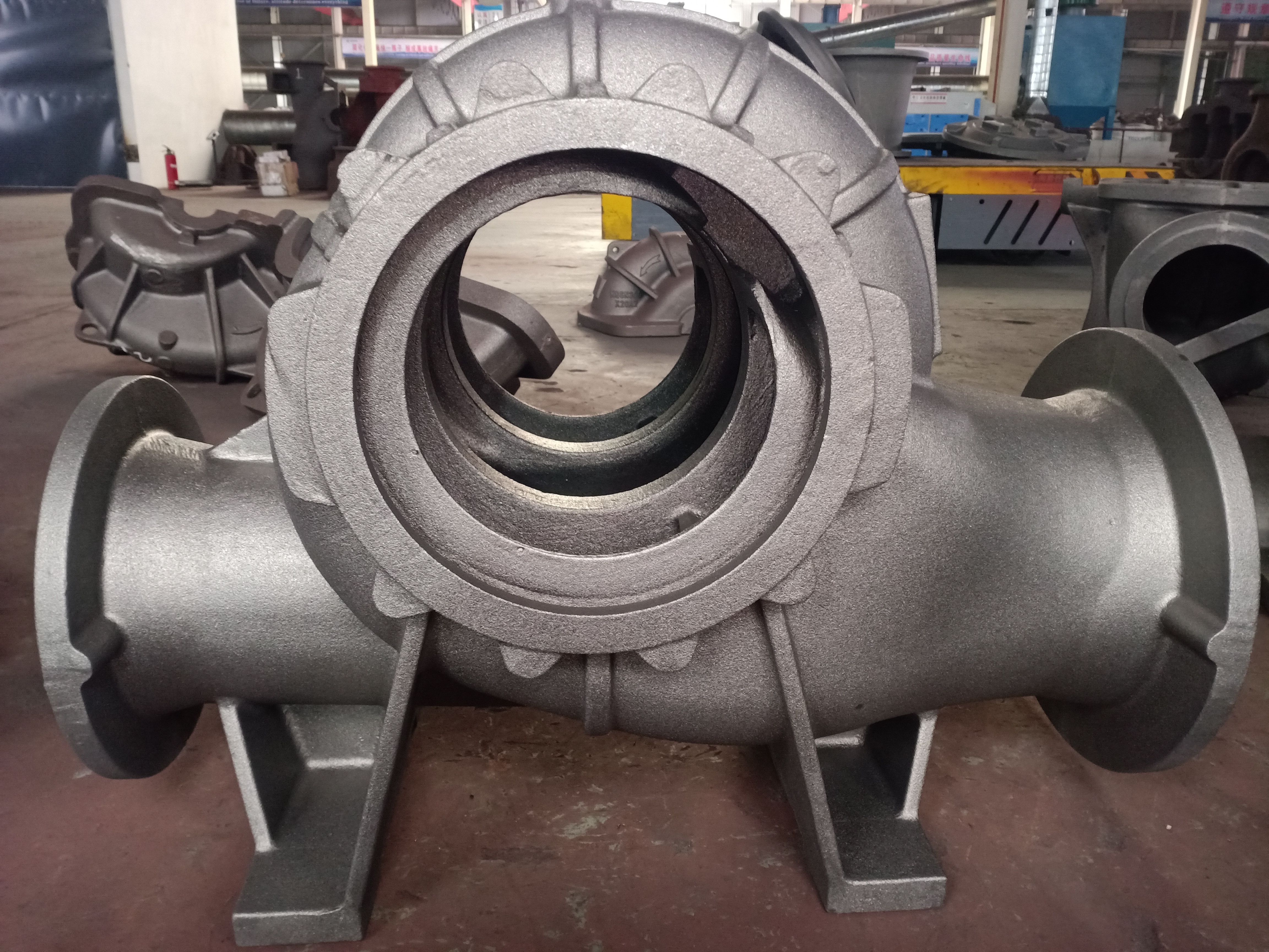 双泵泵体实物图