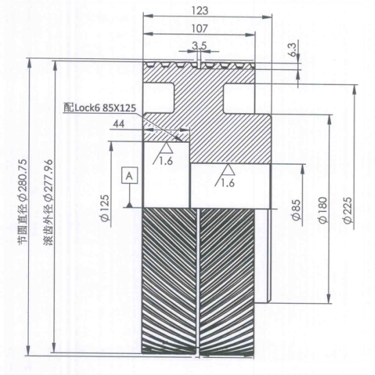 人字齿图纸完整