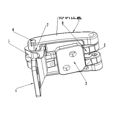 背门铰链总成图纸完整