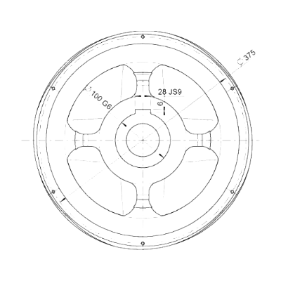 劈柴钻头图纸完整