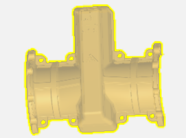 铝合金管夹阀阀体图纸完整