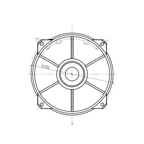 后端盖图纸