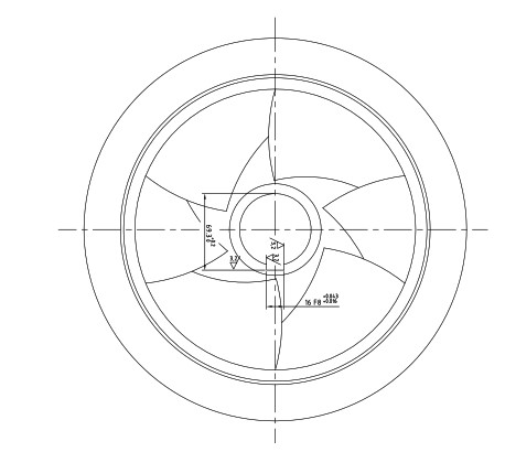 单吸叶轮图纸完整
