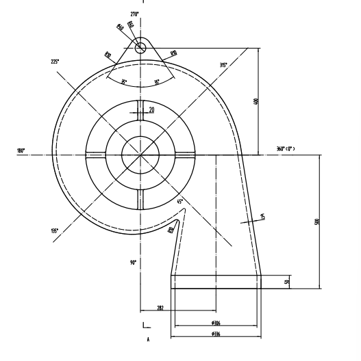 一级蜗壳图纸完整